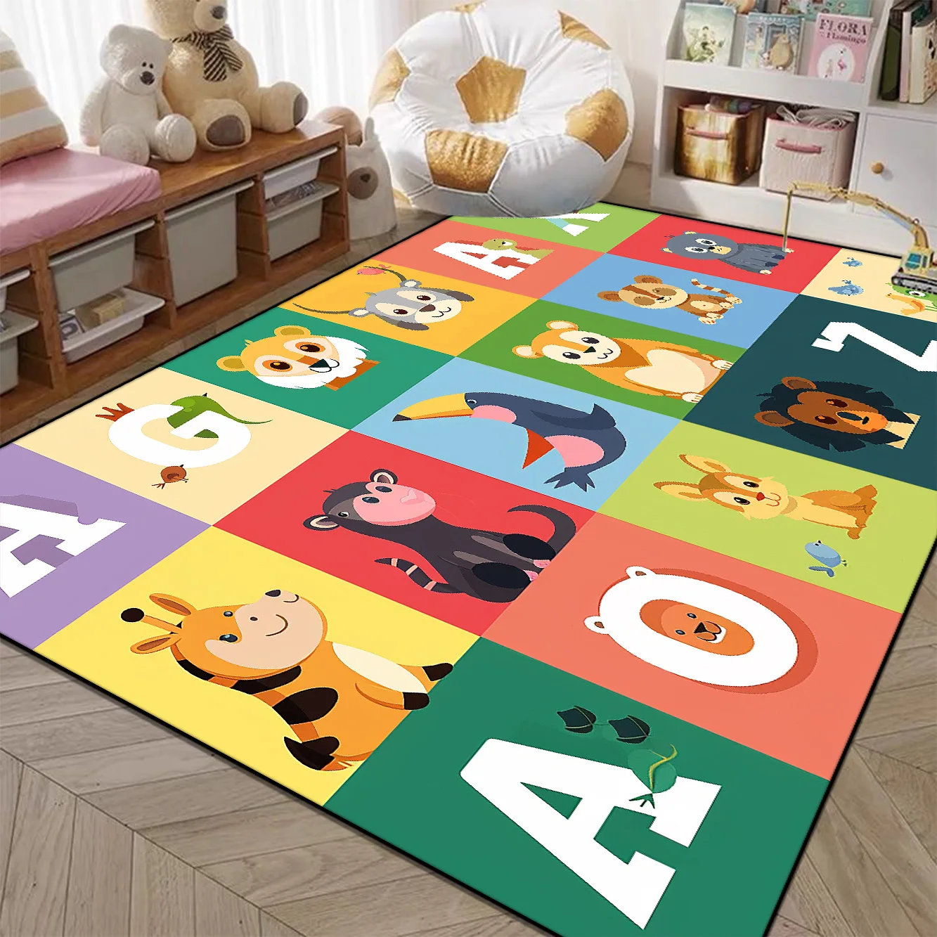 Soft Fluffy Children\'s Room Carpet Baby Early Childhood Education Crawl Non-slip Floor Mat Washable Kid Bedroom Decor Rugs Ковер