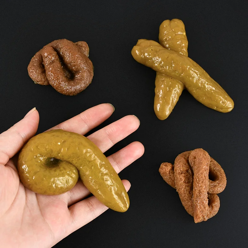 1pc Realistic Soft Fake Dog Poop Simulation Poops Joke Toys Pranks Props Toilet Floor Funny Decor Festival Party Spoof Ornaments