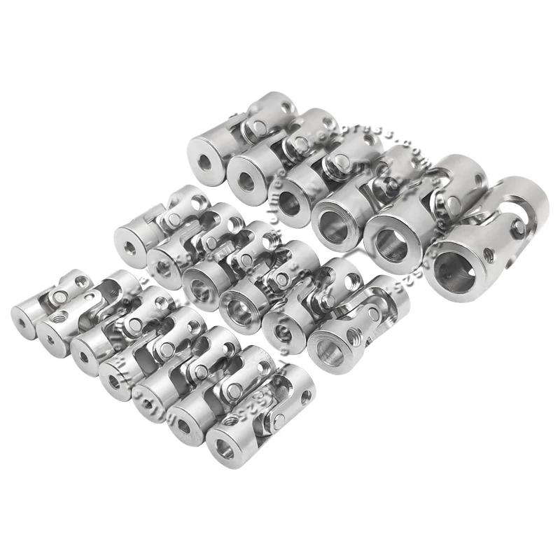 2/3/3.17/4/5/6/6.35/8/10mm Boat Car Shaft Coupler Motor Connector Metal Universal Joint Coupling