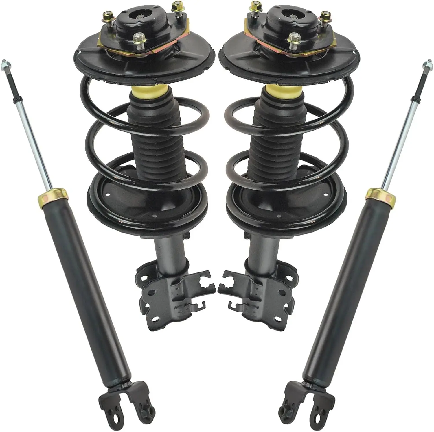 

Front and Rear Complete Strut Assembly & Shock Absorber Kit Complete Strut & Coil Spring Assembly Compatible with 2004-2008 Niss