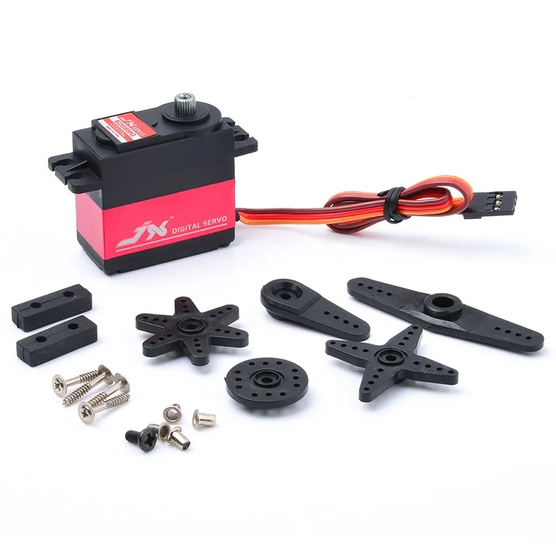 6PCS JXServo PDI-6208MG 6V 8KG 120 Degree Digital Servo High Speed Brushed Motor Metal Gear Servo Motor for Drift Car Model