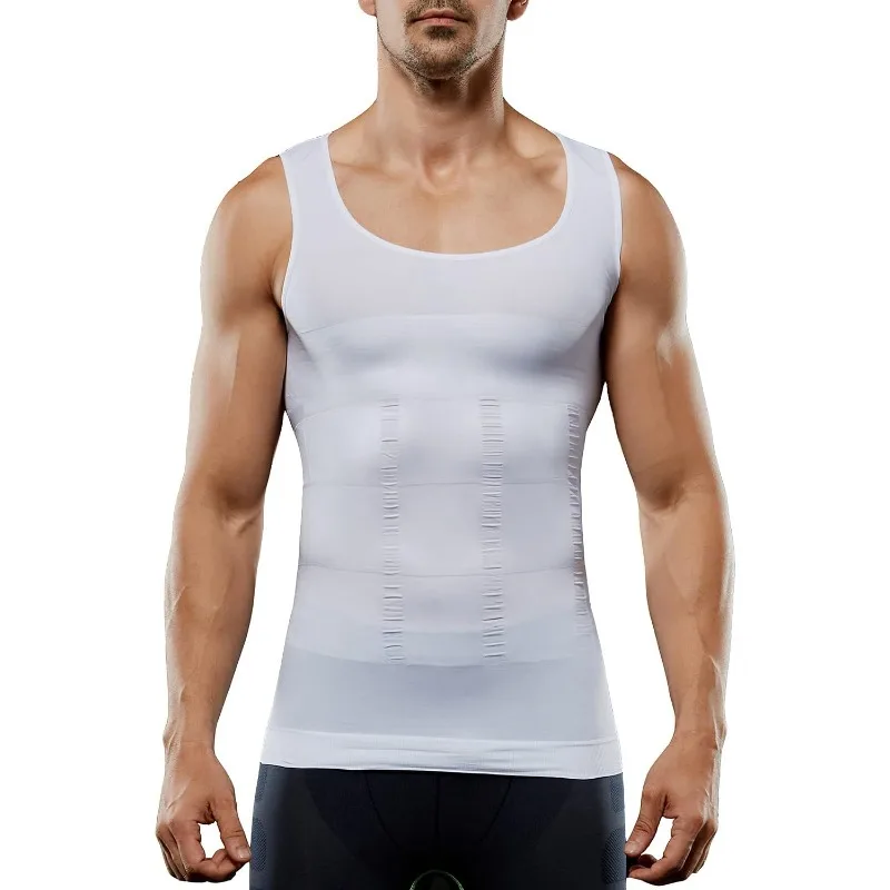 

New! High-quality For Men's Compression Body Shaper Tank Top, Slimming Vest