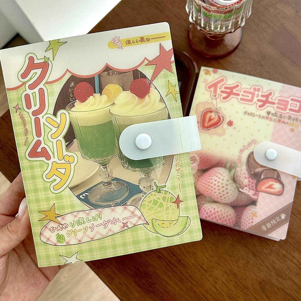 A6 Storage Album Stitched Summer Kawaii Folder Cute Sticker Storage for Scrapbooking Material Storage 40P