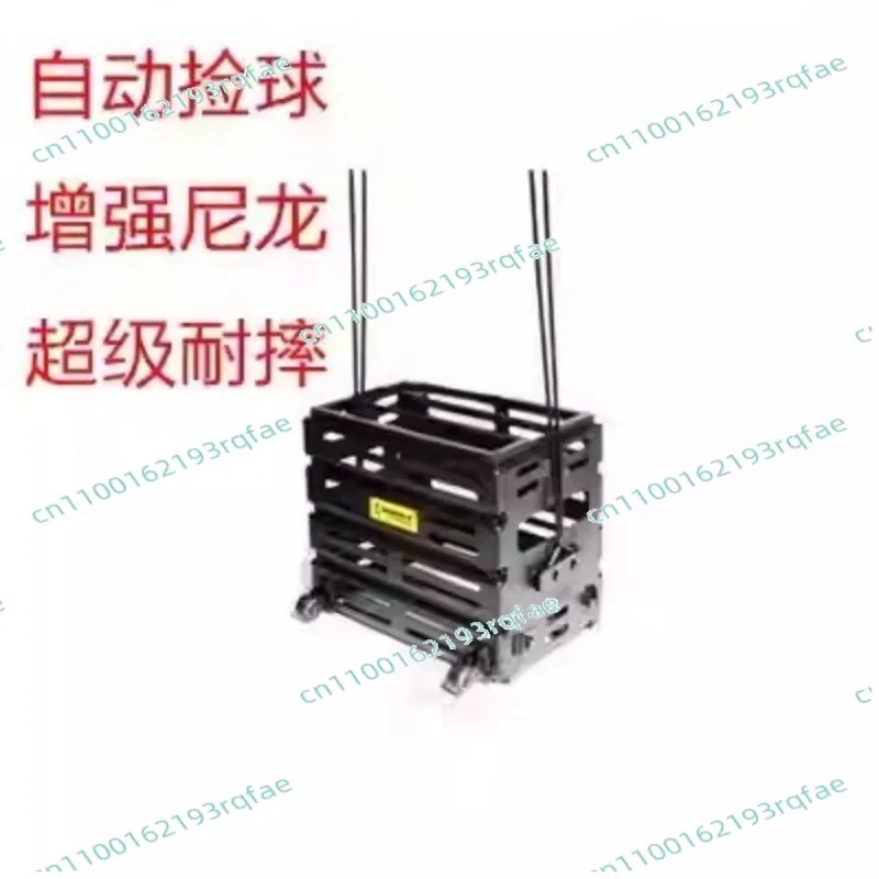 Enhanced Nylon Hooper Drop-Resistant  Multifunctional Tennis Ball Picker Basket with Wheels