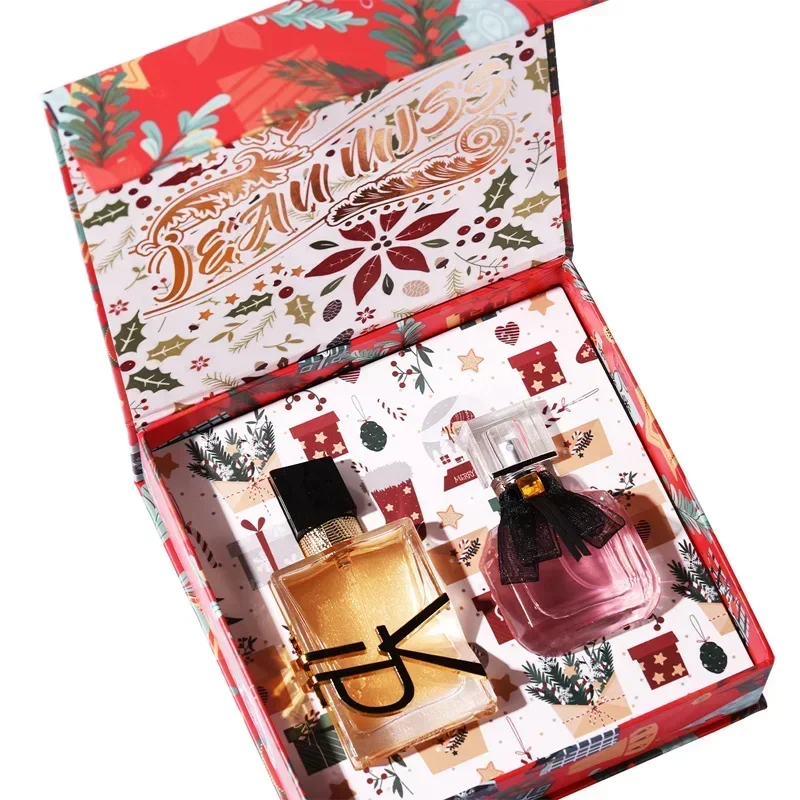 

2PCS Perfume Gift Box Set 2*50ml Floral Scent Lasting Fragrance Pheromone Eau De Parfum High Quality Gift Women Perfumes Spray