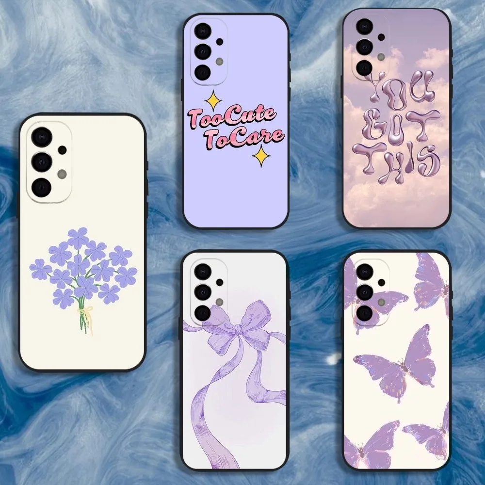 

Purple Cute Cartoon Painting Phone Case For Samsung S25,S24,S21,S22,S23,S30,Ultra,S20,Plus,Fe,Lite,Note,10,9,5G Black Cover