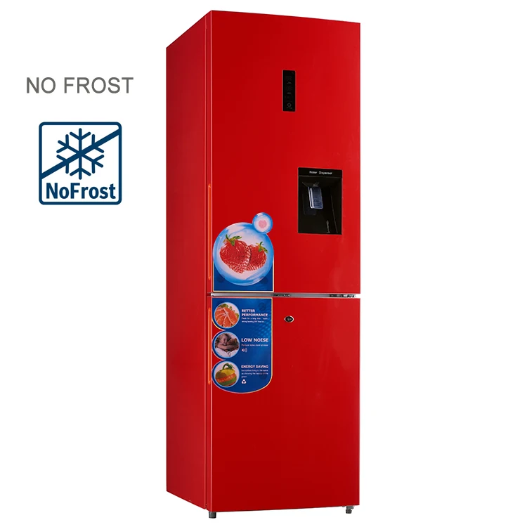 

318L Hot Sale in EU Market Energy Saving Inverter Bottom Freezer Double Door Lnox Freezer and Fridge