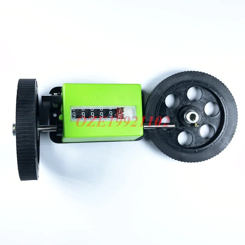 1PC Mechanical Length Counter Meter Yard Counter Rolling Wheel drive ratio:1:3 count range:0-99999meters