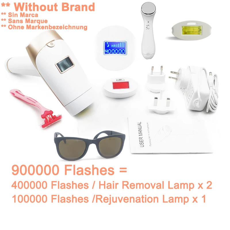 Lescolton IPL ontharing 1000000 flitsen laser epilator LCD display thuis T009i permanente bikinitrimmer elektrische ontharingsapparaat