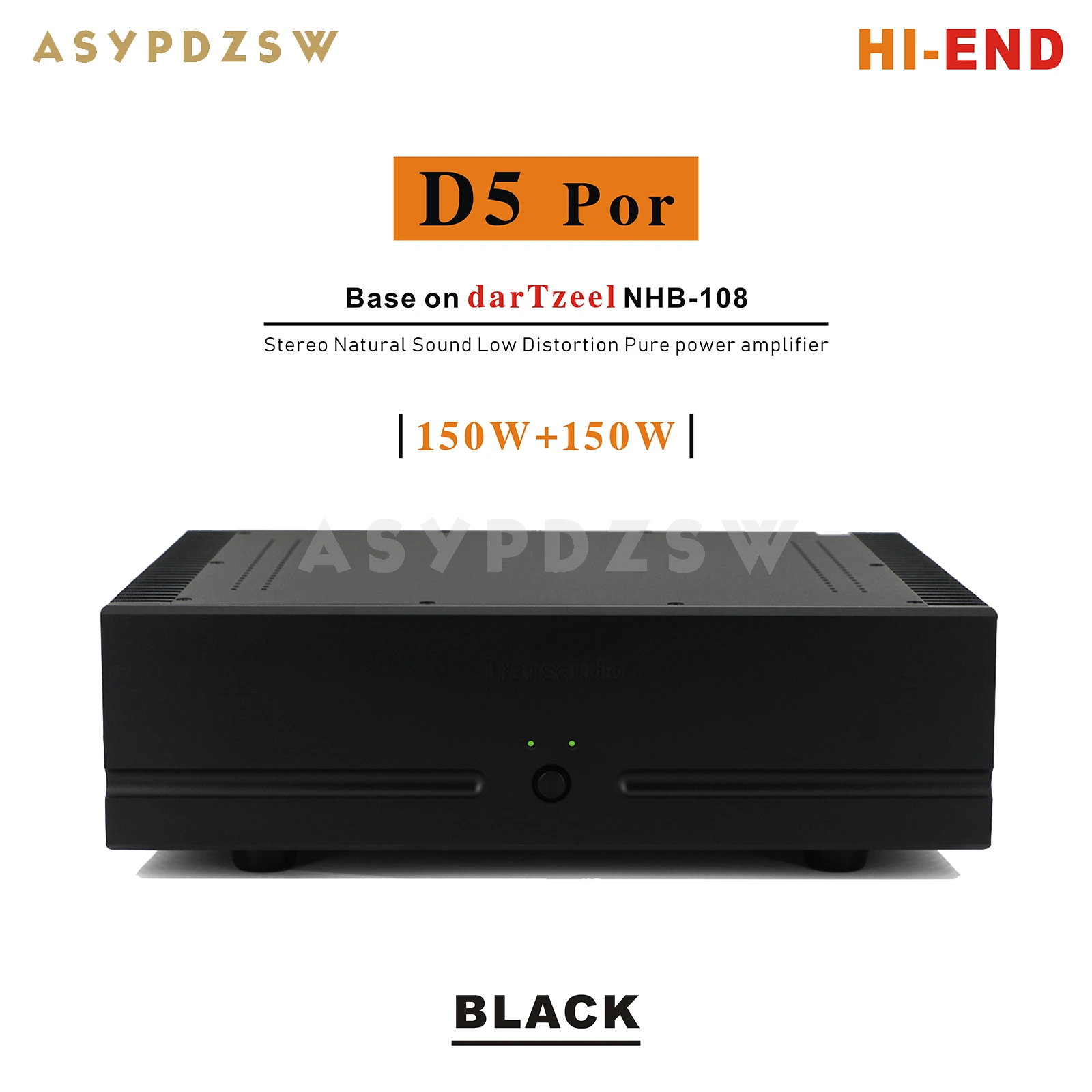 

ASYPDZSW D5 Pro NHB-108 Stereo Hgh power, естественный звук, низкое искажение, чистый мощный усилитель 150 Вт + 150 Вт 8 Ом