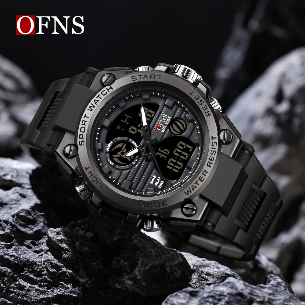 

OFNS 739, модные мужские цифровые часы, дата, военные спортивные часы, водонепроницаемые электронные часы, мужские часы Orologio da uomo