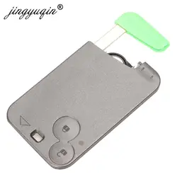 jingyuqin 433Mhz PCF7947 Chip 2 Buttons Smart Remote Key for Renault Laguna Espace Smart Card Remote No logo