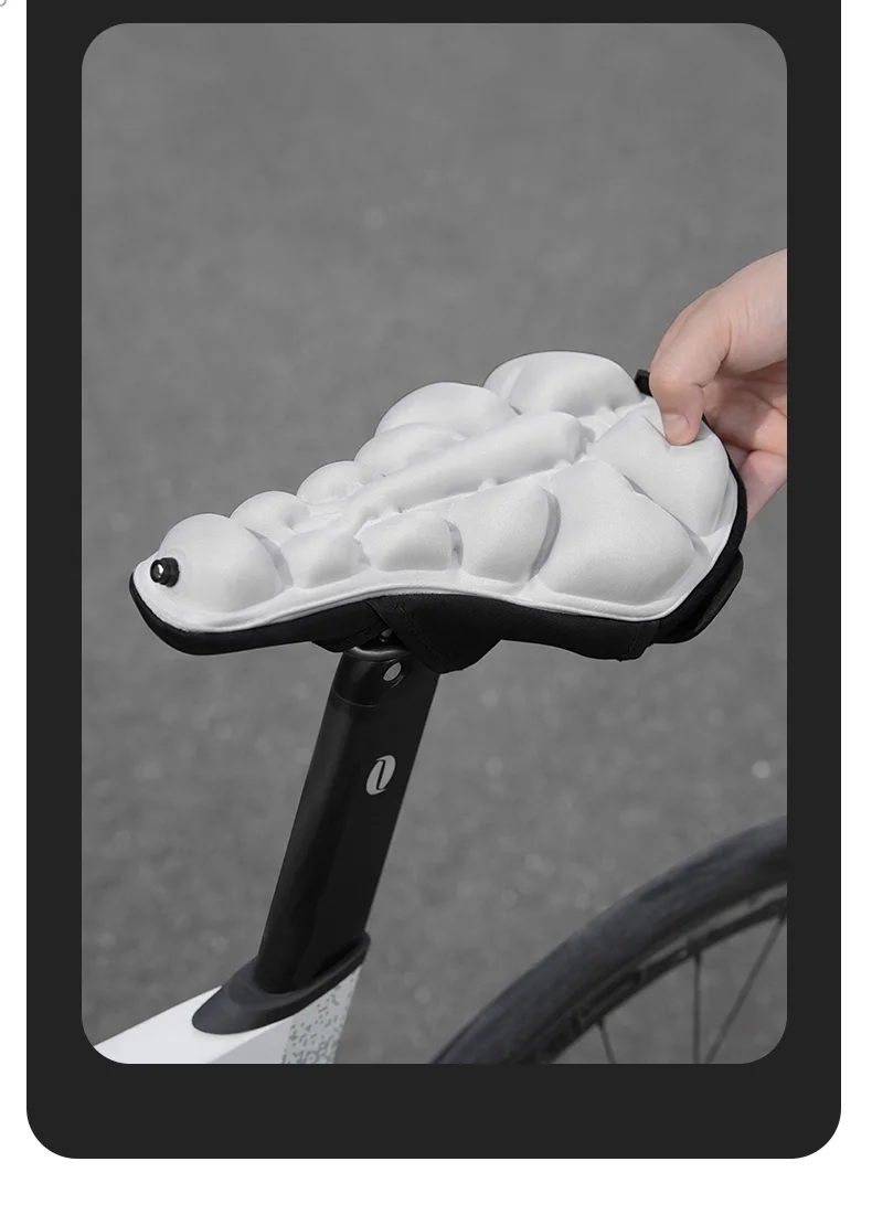 TOSUOD Fahrrad-Kissenbezug für Autobahn, Mountainbike, universelles Reiten, 3D-aufblasbarer, druckreduzierender Kissenbezug – Detail 14
