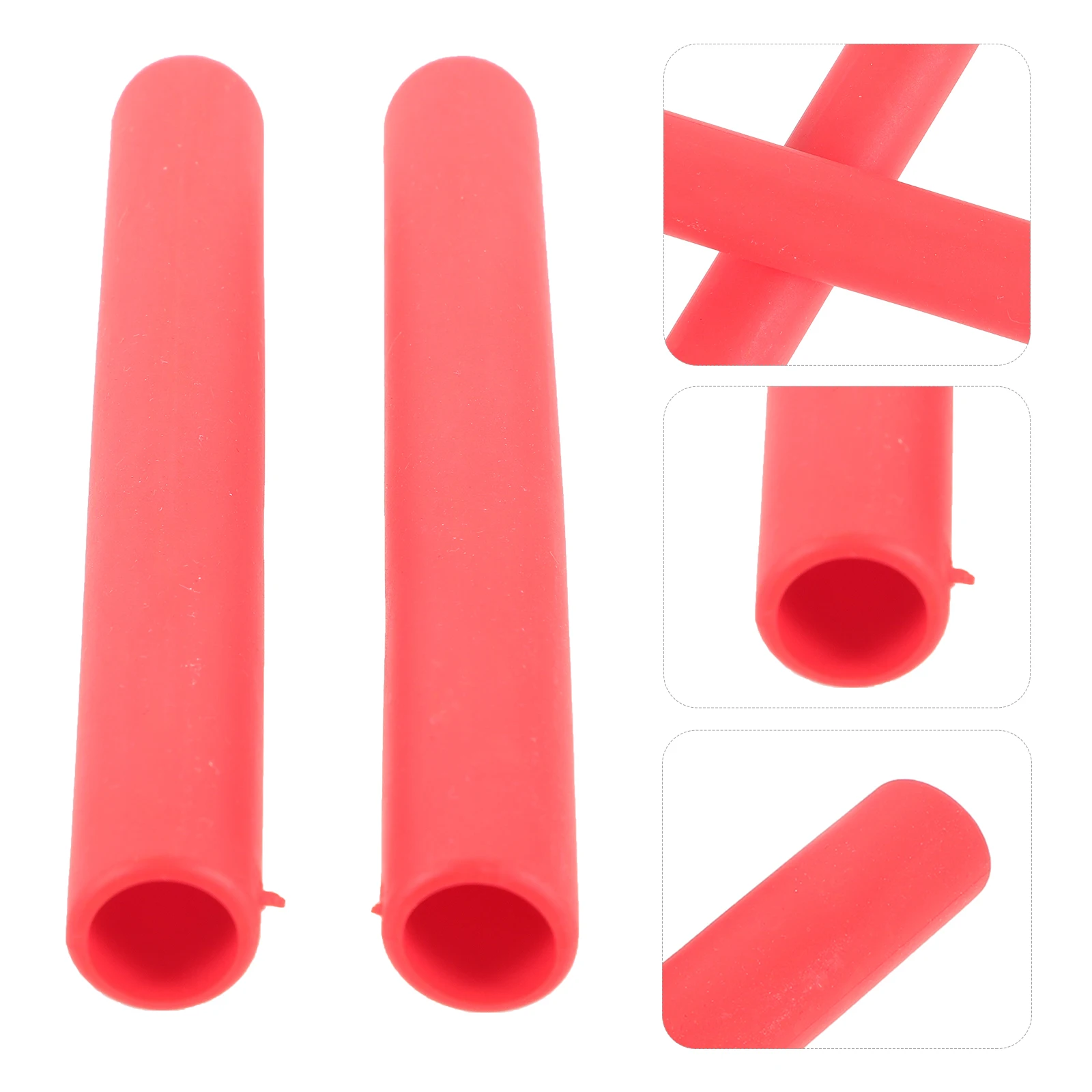 

2 Pcs Drum Stick Dampeners Drumstick Silicone Covers Drumming Accessories Head Protective