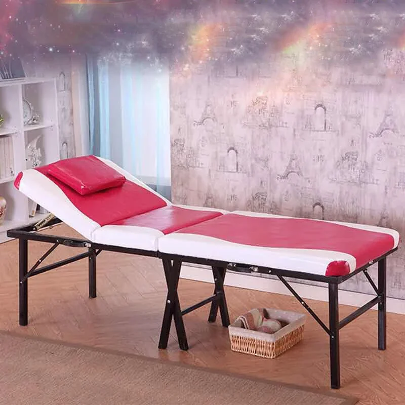 Portable Bed Massage Aesthetic Care Professional Stretcher Salon Furniture Beauty Salon Lash Recliner Chair Maca Portatil Table