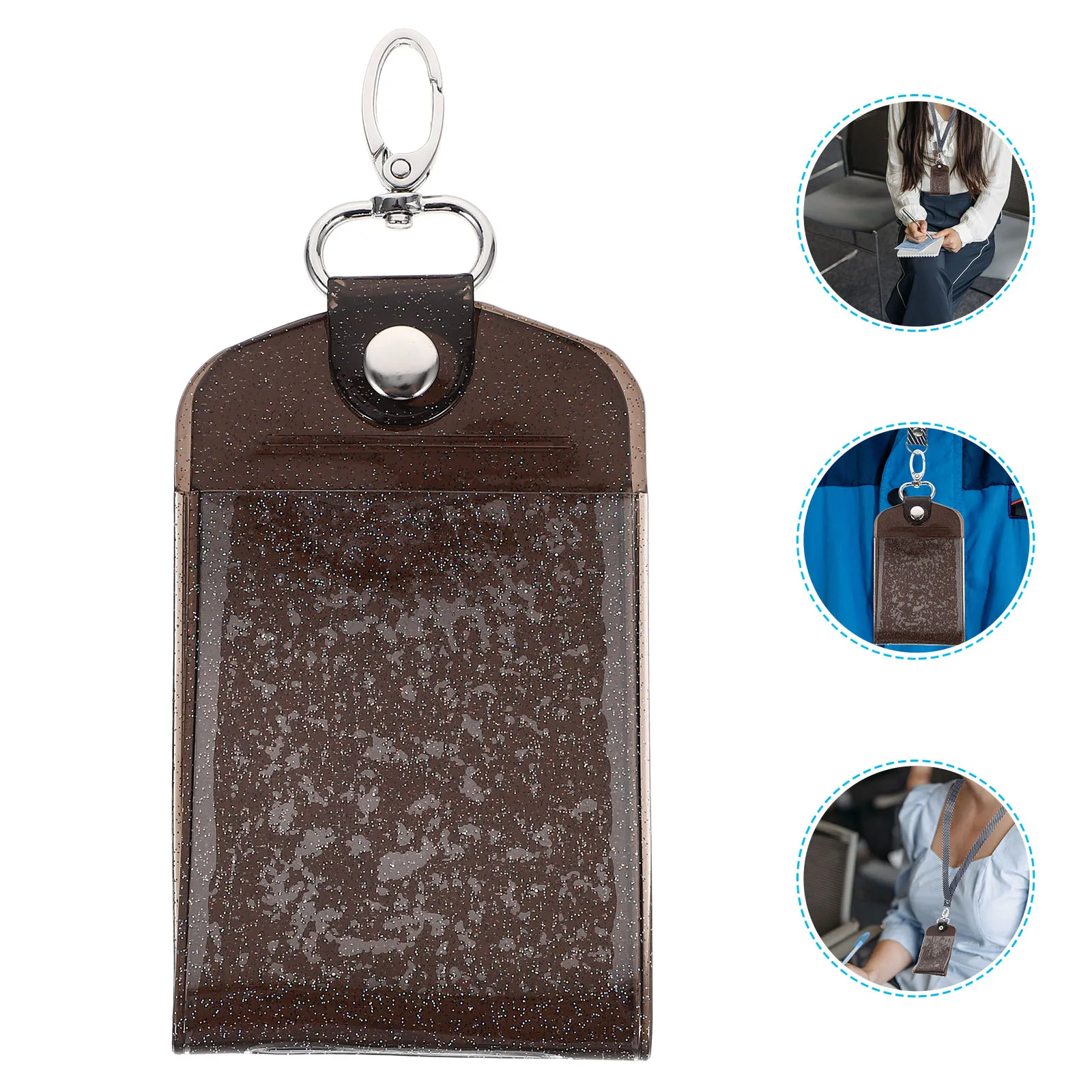 

Work ID Card Set Badge Holder Credit Protector Protectors Protective Sleeves Cards Covers for