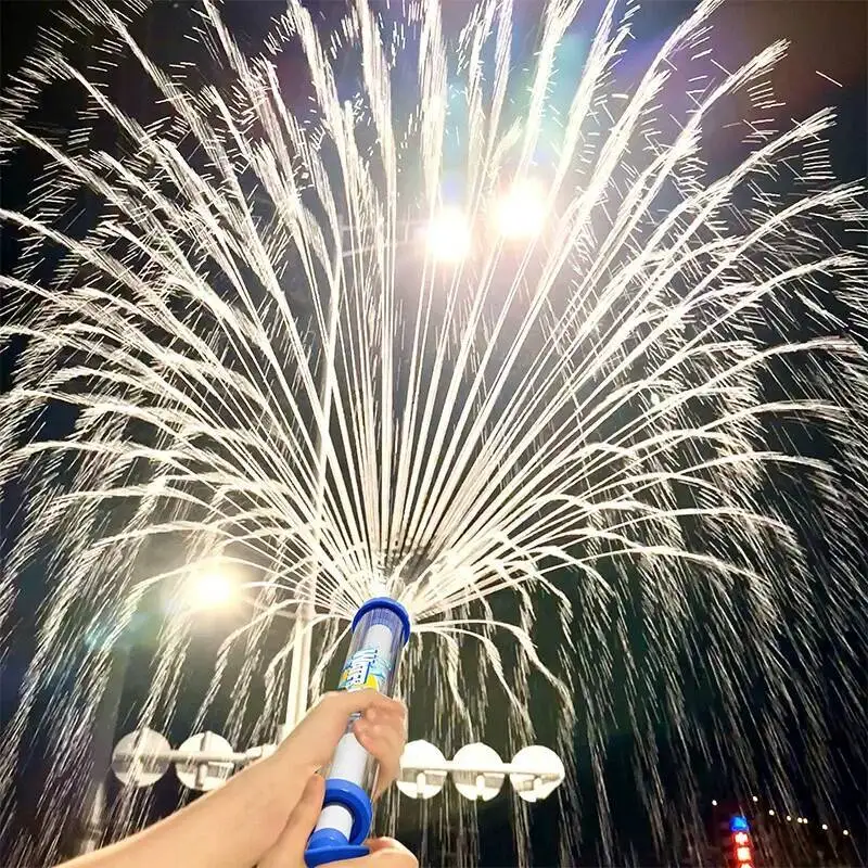 38cm Feuerwerks-Wasserspritzpistole mit Rückzugmechanismus für Outdoor-Spiele, Sommer-Schwimmbad- und Strand-Wasserspielzeug