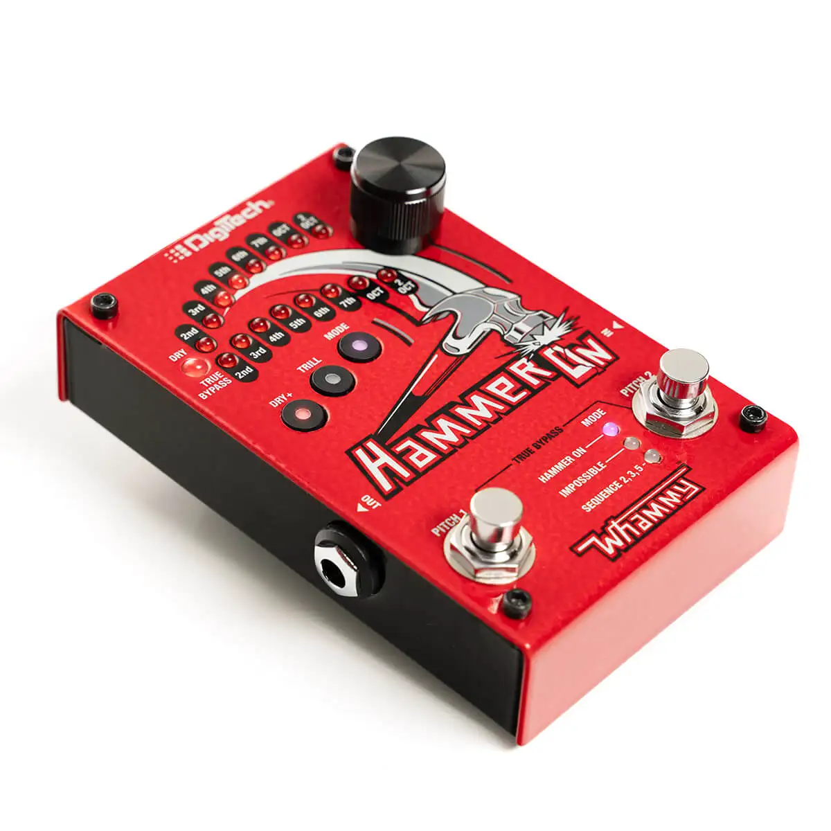 دواسة DIGITECH Hammer-On Whammy Style للجيتار والباس - Pitch Shift، Arpeggio، Detune، Harmony FX