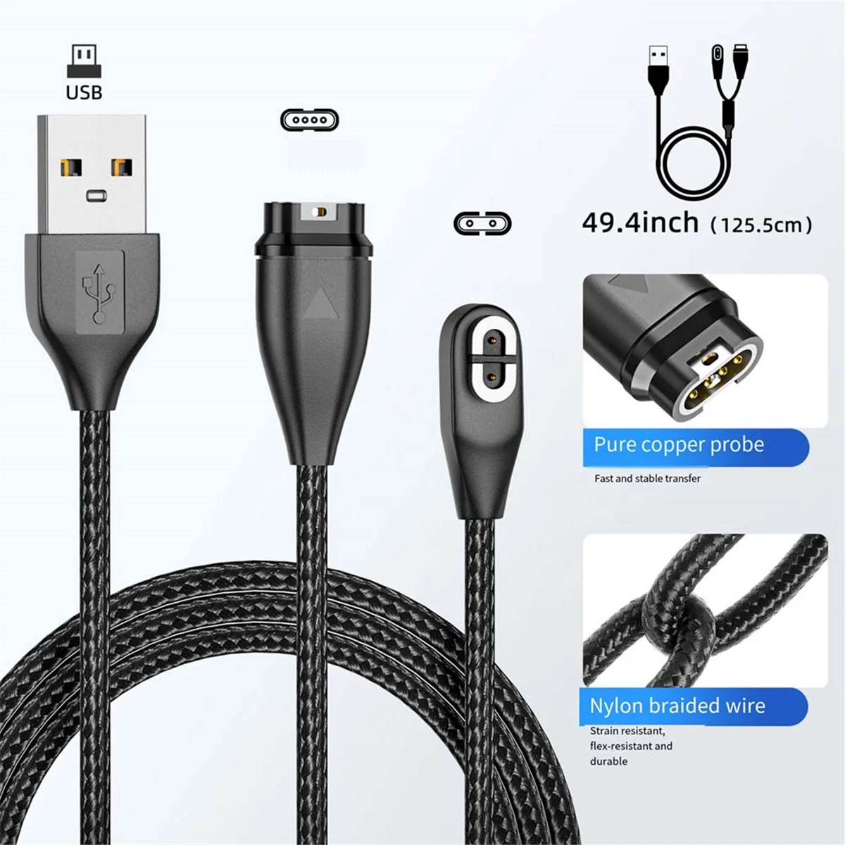 POP-l2PCS Гибкий шнур Кабель для зарядного устройства для наушников Garmin/Shoin AS800/S810/S803 Sport