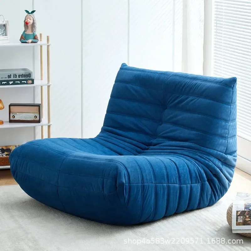 Net-red caterpillar technology cloth, lazy sofa, velvet cloth, simple modern living room, bedroom, single chair