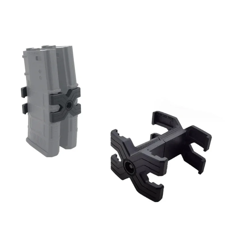 Tactical Rifle 5.56 M4 AR15 Dual Magazine Coupler Mag Parallel Connector Clamp Hunting Accessories