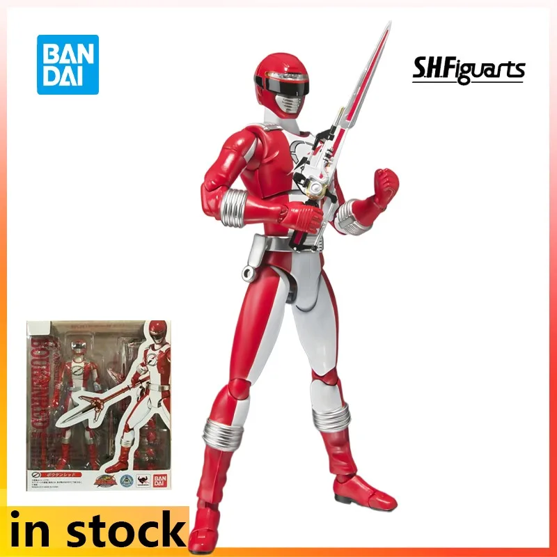Bandai original s.h. figuarts terminado boneca móvel série huo equipe anime figura de ação modelo brinquedos ornamentos presentes para meninos