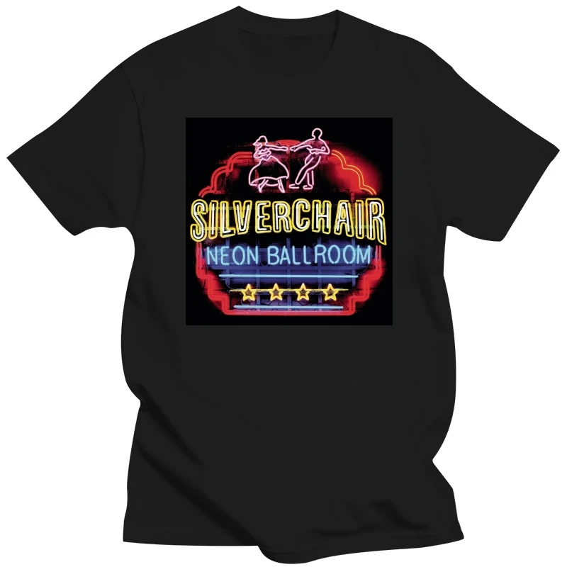 Man's Silverchair Neon Ballroom Fashion Music Band Short Sleeves T Shirts Gift