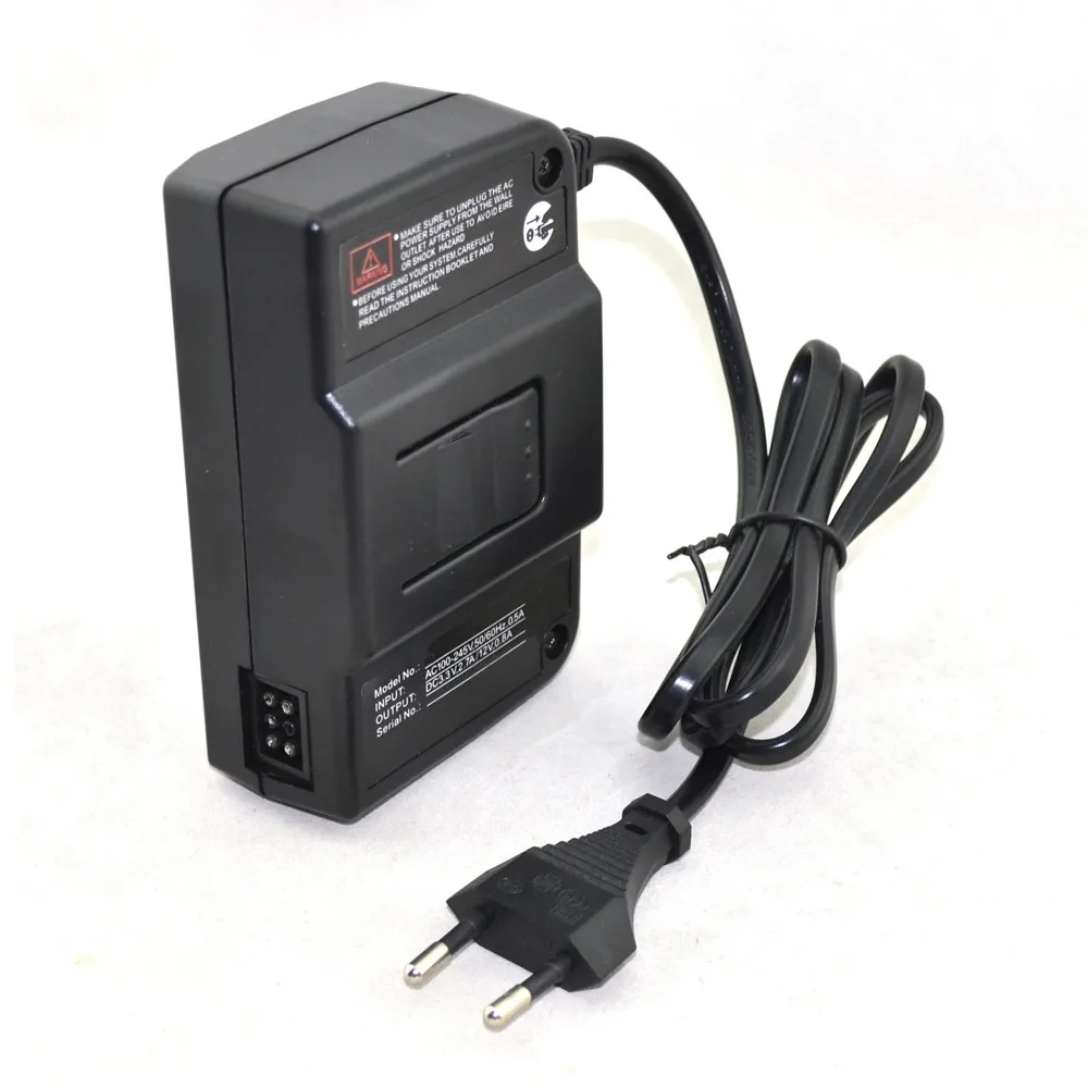 5PCS EU plug N64 Console AC Adapter Power Supply AC100-245V 50/60Hz