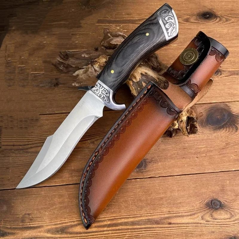 

Прямой нож высокой твердости для выживания на природе, портативный режущий нож, функциональный нож Fengleduo для активного отдыха.