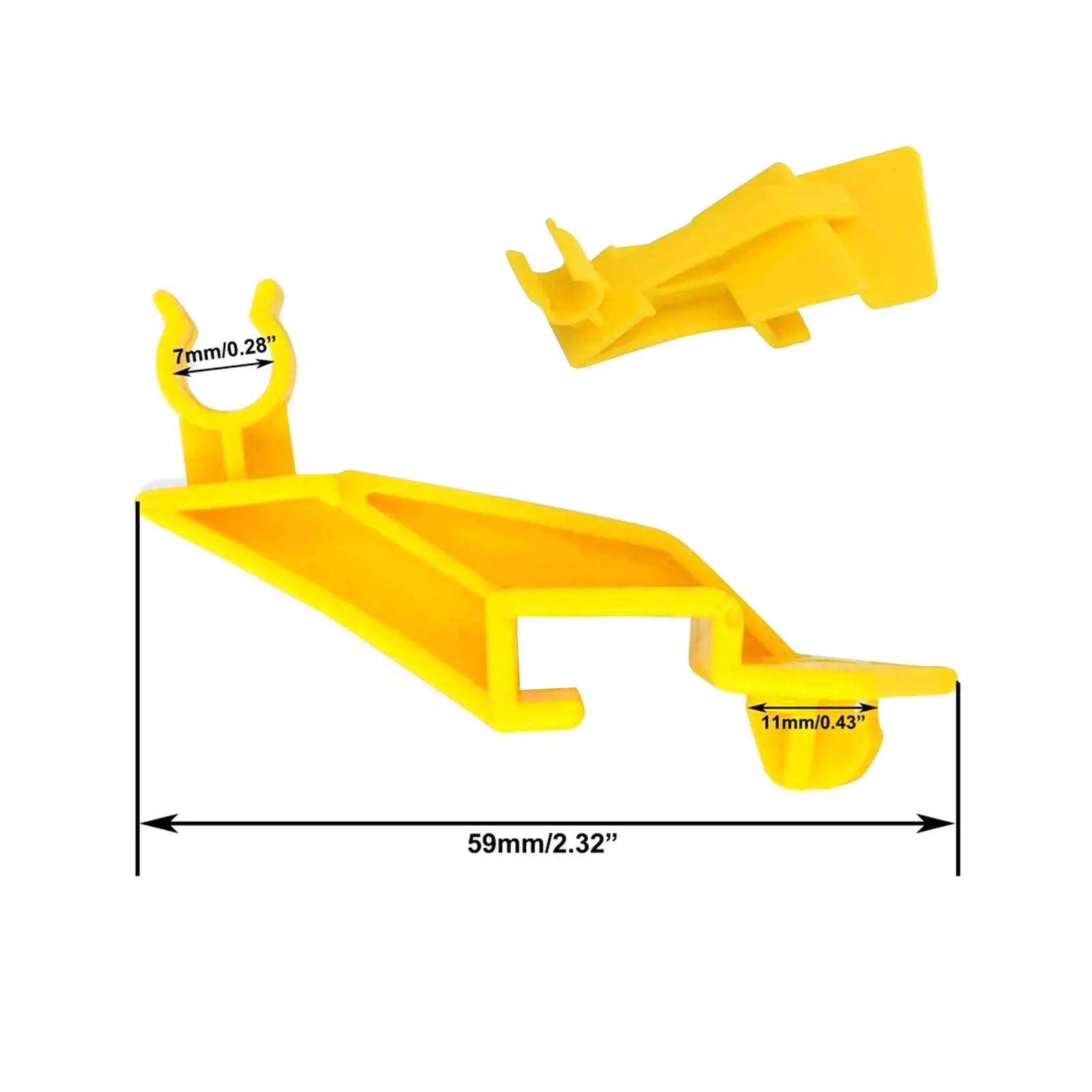 Hood Prop Support Clamp 16848 Plastic Rod Retainer Replacement Bonnet Holder Accessory for Ford Transit Courier 2014 on