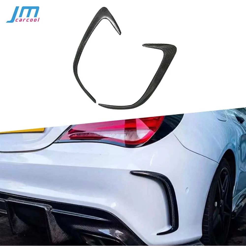 

Real Carbon Fiber Rear Bumper Fog Lamp Fins Vent Trims Decoration for Benz W117 CLA CLA250 CLA260 CLA45 AMG 2013-2019 Kits