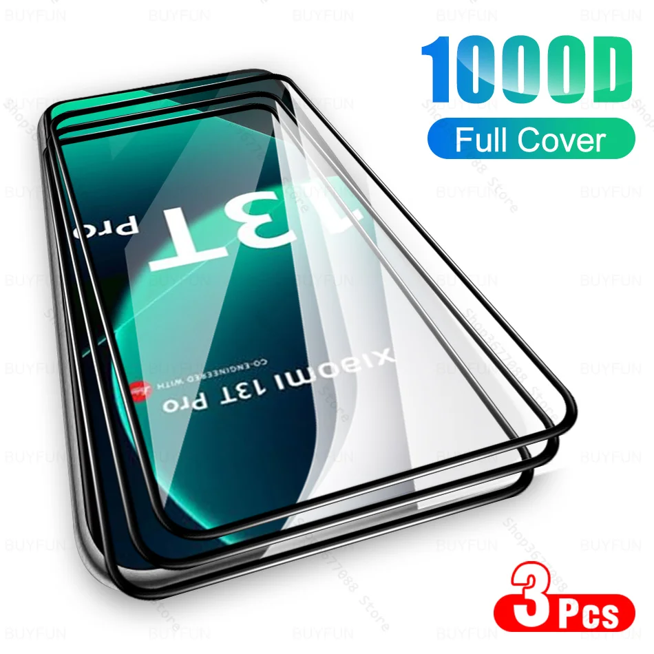 3Pcs 100D Glass For Xiaomi 13T Pro 5G Premium Screen Protector Xiaomi13T Mi 13TPro Xiami 13 T Mi13T Xiaomi13TPro Tempered Glass