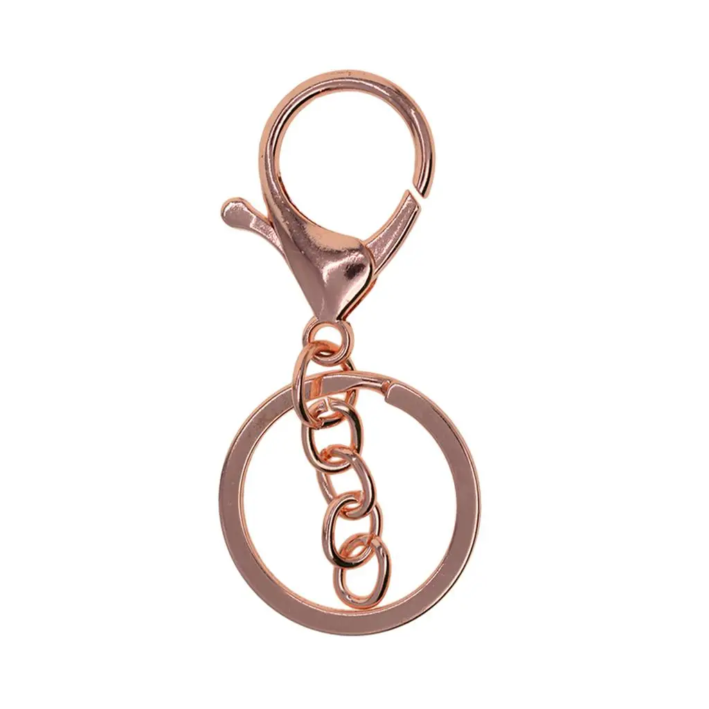 Cute Lobster Clasps Claw Keychain Snap Hook Rose Gold Jewelry Hooks for Beads Keyring Material Animal Crafts