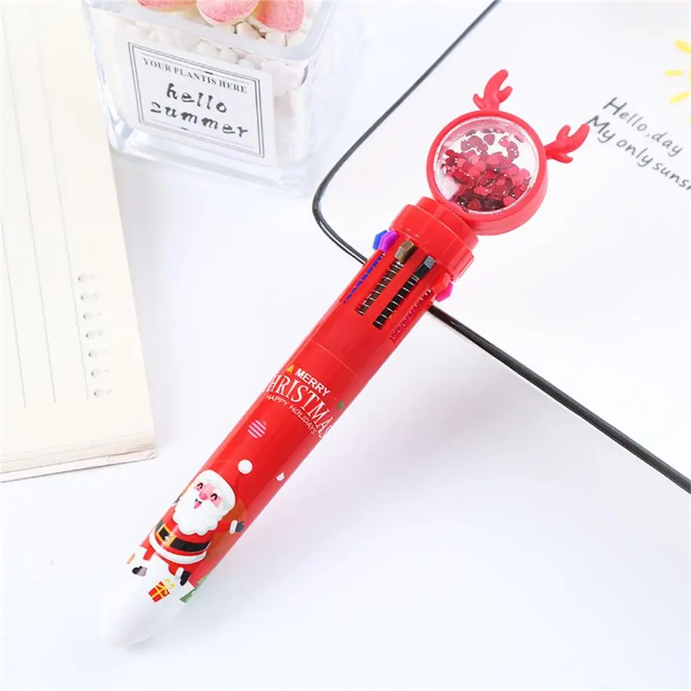 

Comfortable Grip Adorable 10 Color Cute Elk Christmas Marker Pen for Kids