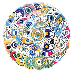 10/25/50pcs Mixed Turkish Evil Eyes Stickers Graffiti for DIY Phone Motorcycle Helmet Scrapbooking Laptop Suitcase Skateboard