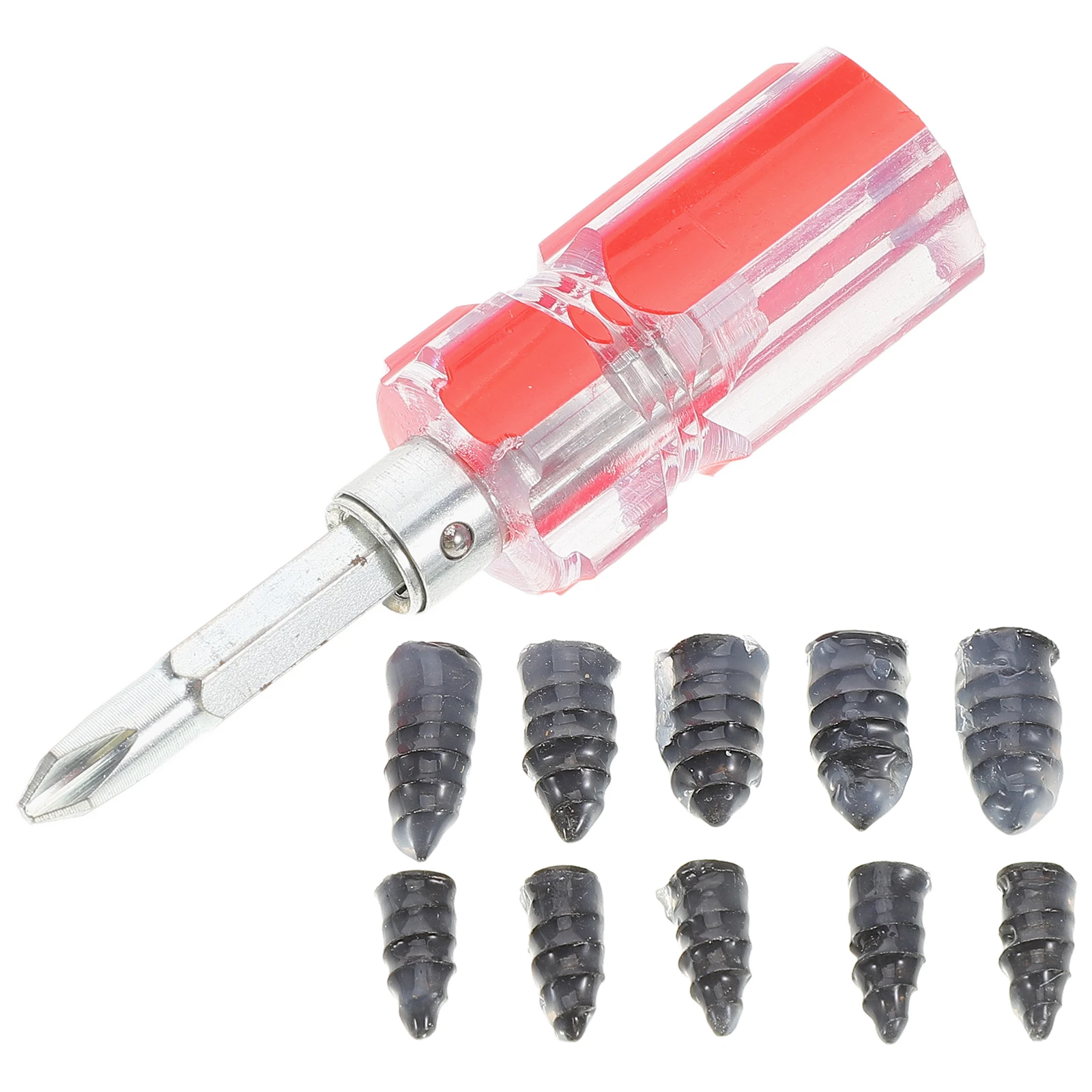 

1 set Tire Repair Tools Rubber Nails Kit for Car Motorcycle Bicycle Electric Bike Universal Fit Efficient Fix