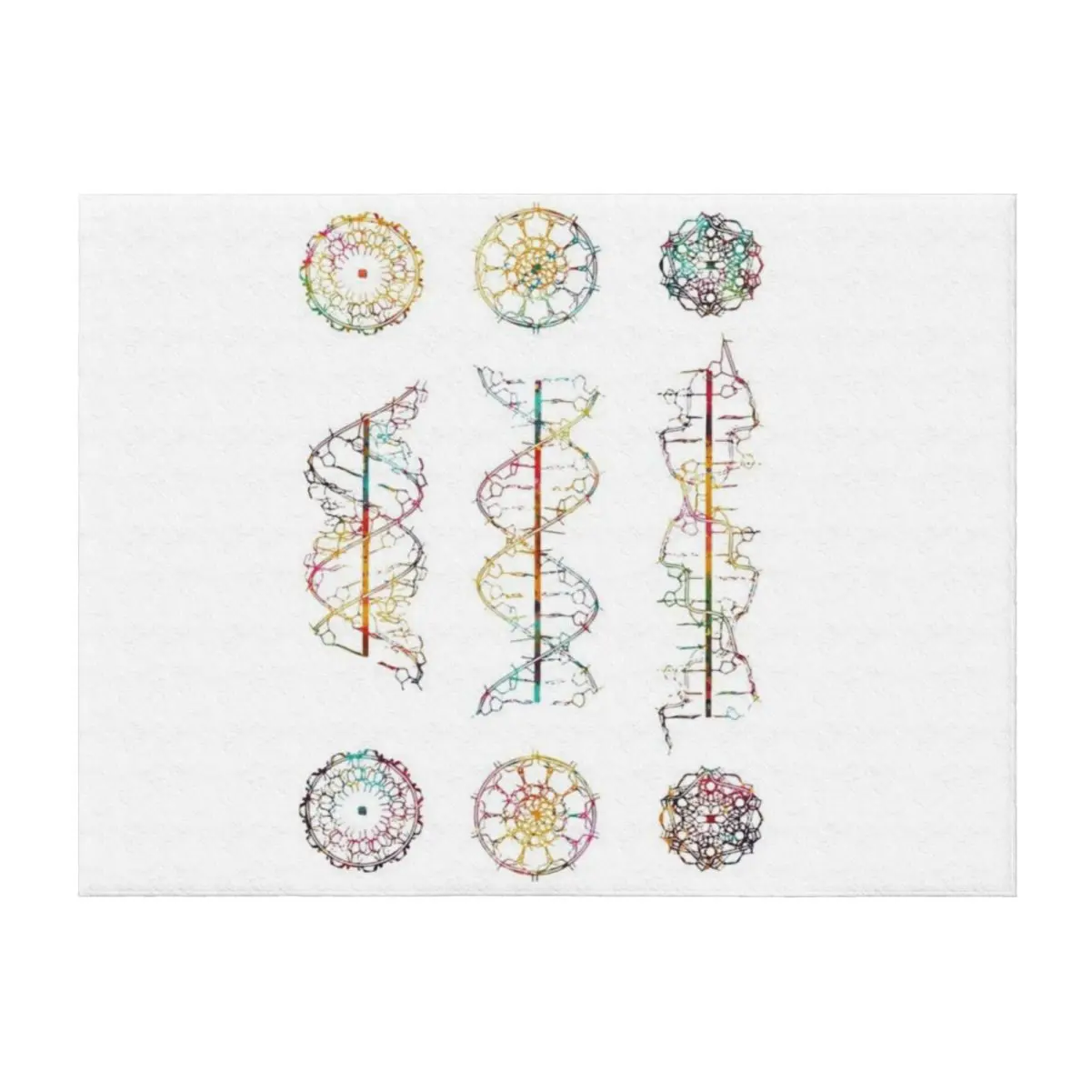 

DNA helix conformation Throw Blanket cosplay anime Flannels Cute Beautifuls Blankets