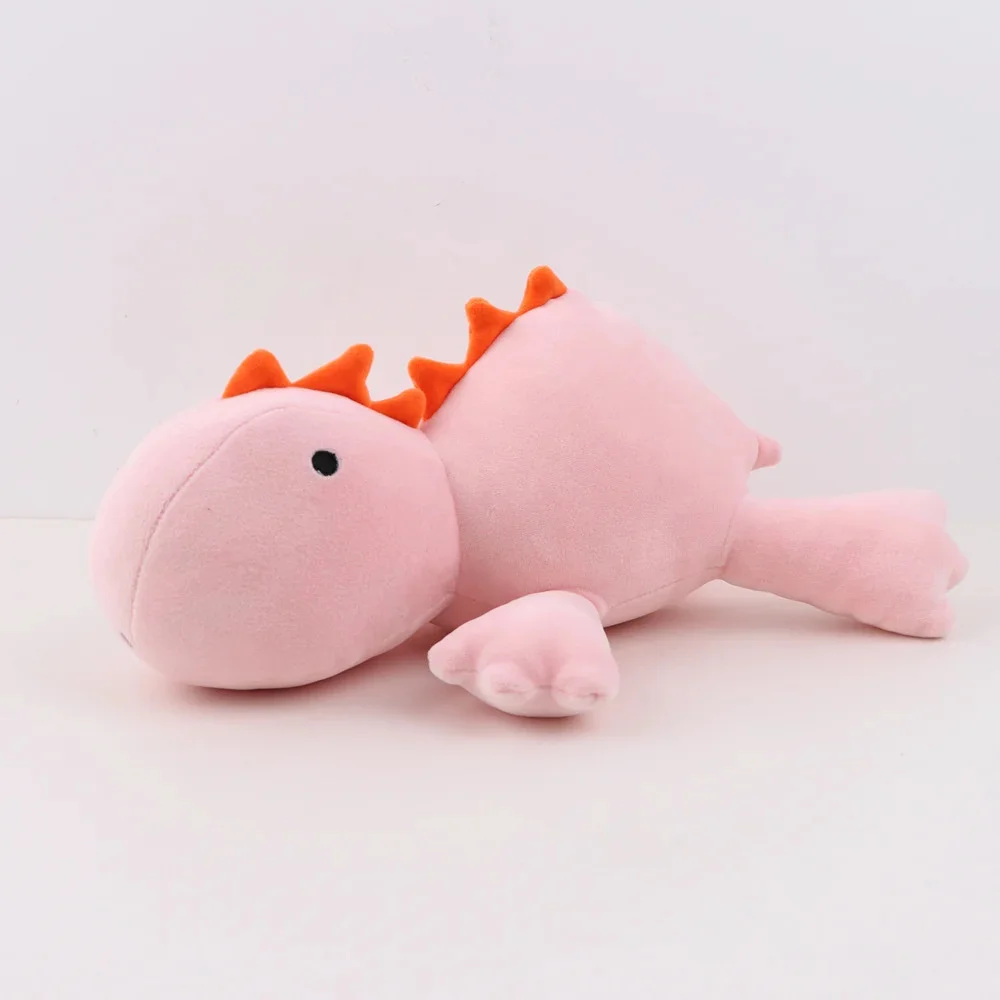 Imagem -05 - Grande Dinossauro Ponderado Boneca de Pelúcia para Crianças Brinquedo Recheado Bonecas Animais Almofada Macia Presente de Aniversário Kawaii para Meninas e Meninos 60cm