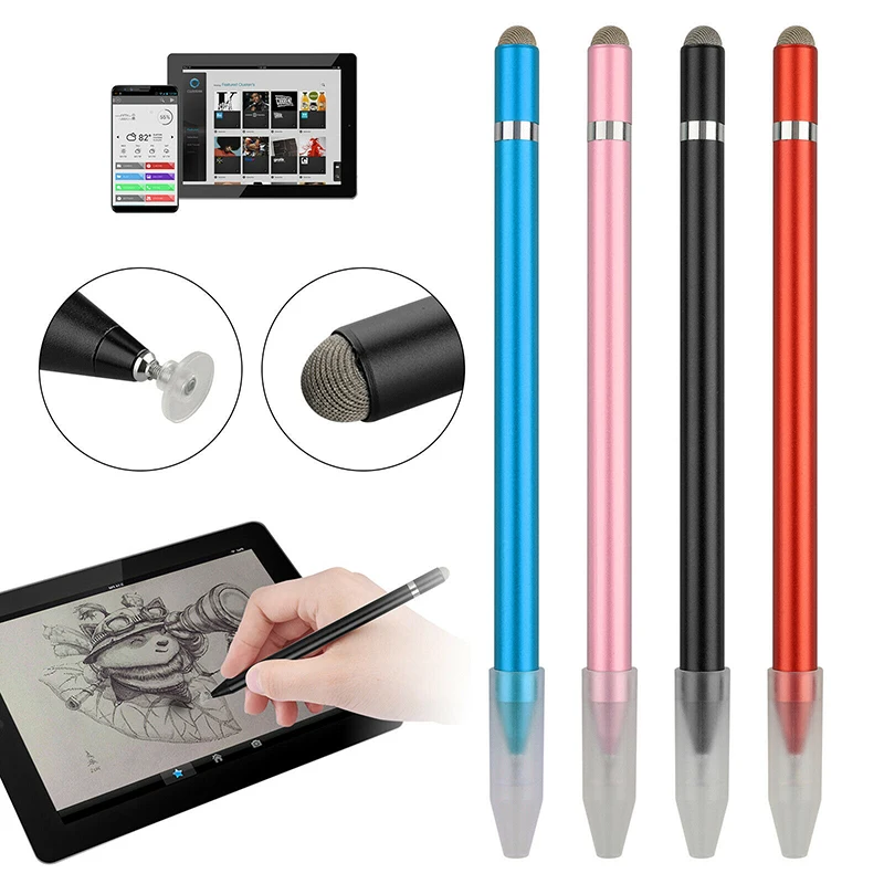 100pcs Universal 2 in1 Stylus Pen Touch per Apple Pencil iPad Pro Air 2 penne stilo per Samsung Tablet iOS/Android cellulare