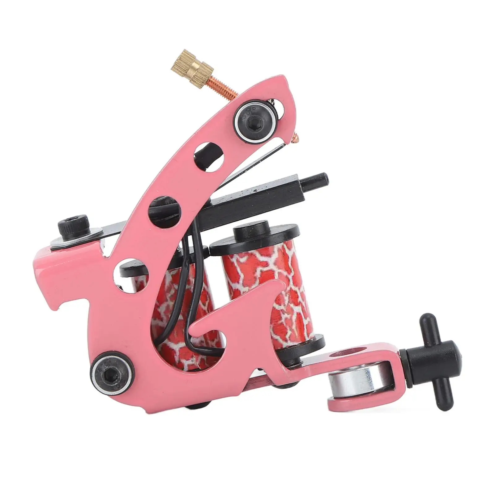 

10 Wraps Pink Coil Tattoo Liner Machine Powerful & Stable for studio Use