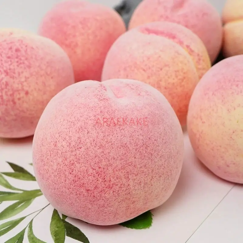 10pcs Simulation fruit foam fake fruit Ping peach large peach simulation peach model