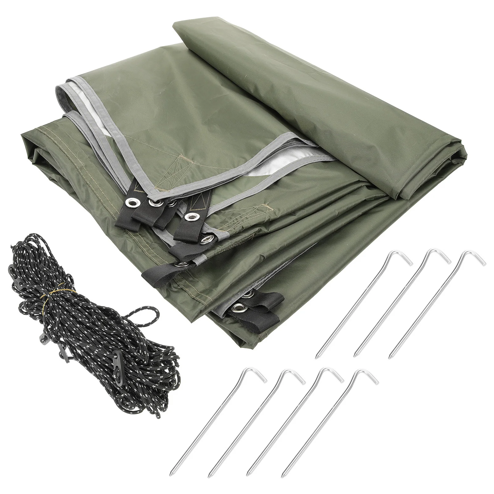 

Waterproof Tent Tarps 210D Oxford Cloth Rain Shelter UV Protection Outdoor Camping Beach Shade Tarp Canopy for Picnic Garden