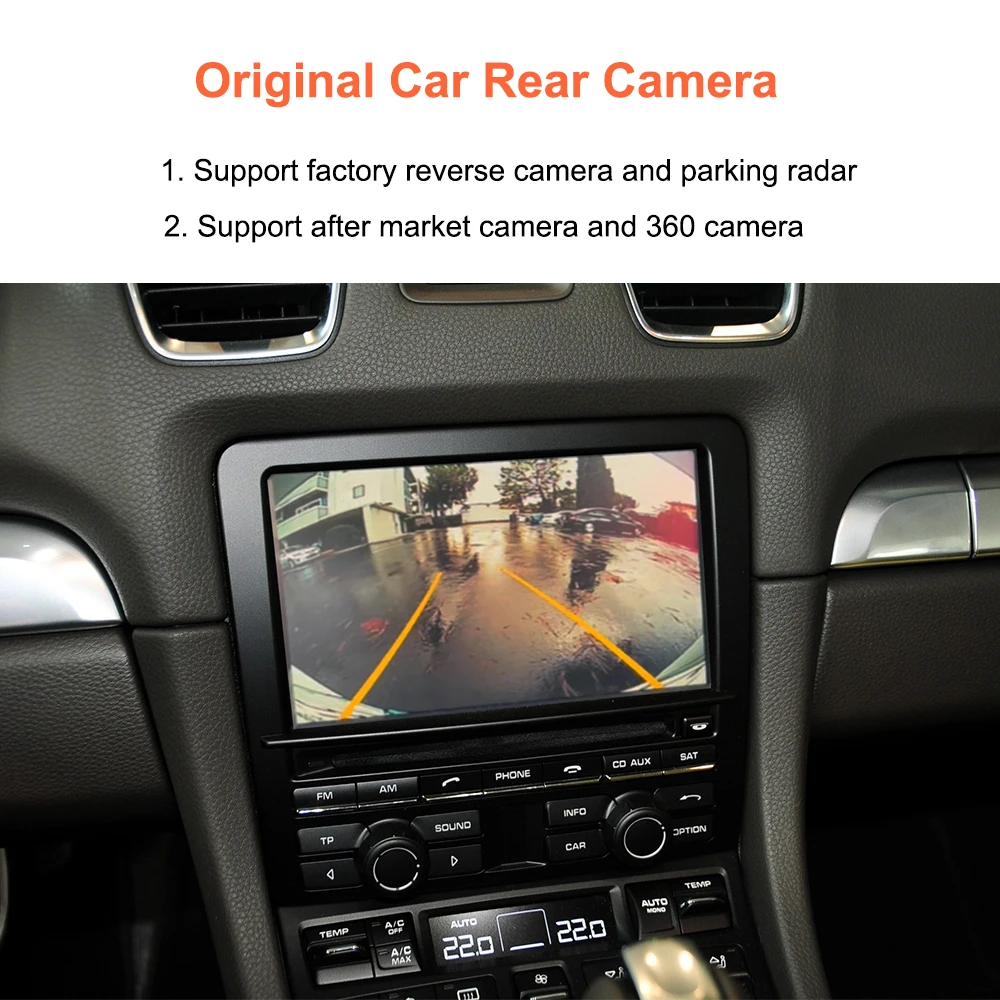 Bonroad OEM Screen Upgrade Decoder Box für Porsche CDR3.1 System Cayenne Boxster Panamera 2010-2016 Carplay Android Auto Modul – Detail 9