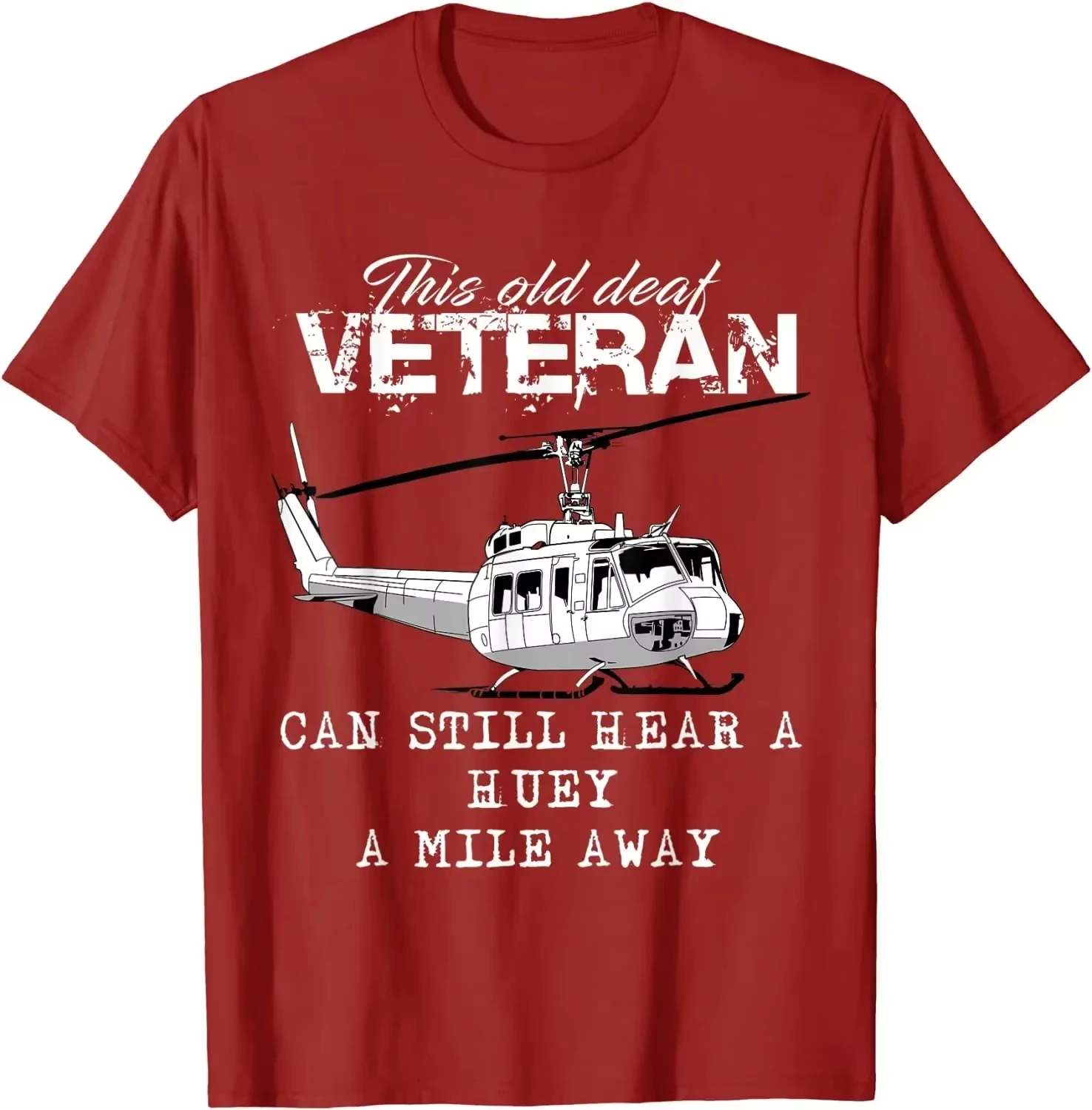 Uh1 Huey helicóptero camiseta ejército aviación camisa veterano camiseta verano algodón regalo Patagonia