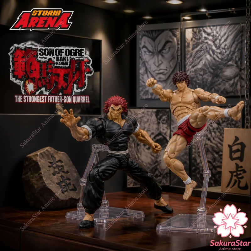

【In Stock】Storm Toys Arena Baki Hanma & Yujiro Hanma 1/12 Scale Highly Articulated Action Figure Set Anime Collectible Model Toy
