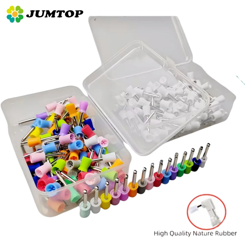 Dental Rubber Polishing Cup - Low Speed Handpiece Brush for Tooth Polish & Oral Hygiene Care