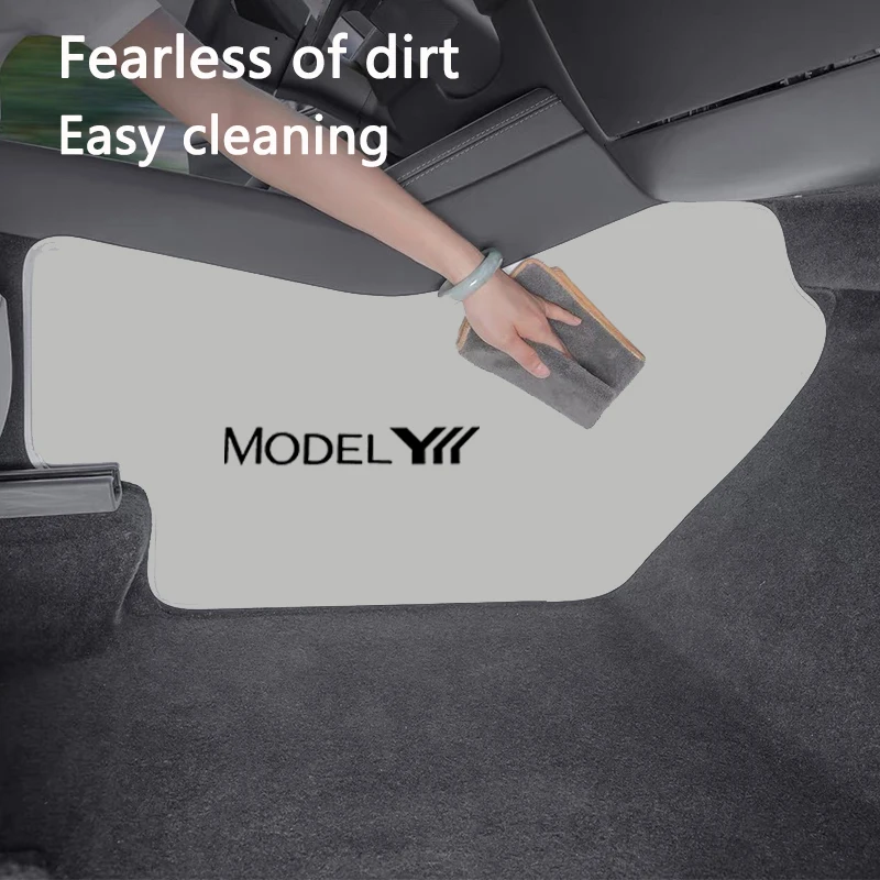 Für Tesla Model 3 Model Y Juniper / YL 6-Sitzer Mittelkonsole Anti-Kick-Pad LHD Zentralsteuerung Beidseitiger Schutzpolster – Detail 4