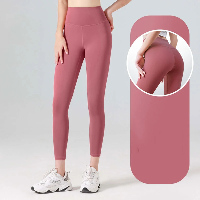 New High Waist Yoga Leggings Peincil Pants Slim Candy Color Leggins Gym Pantalones Korean Women Casual Ankle-length Legginsy