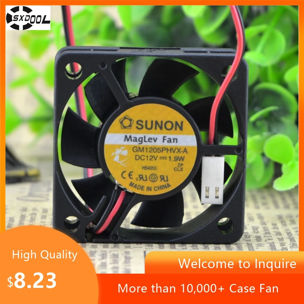 For SUNON 5015 12V GM1205PHVX-A Hydraulic Cooling Fan, Low Noise Server Fan Industrial PCs, Routers, and Network Devices