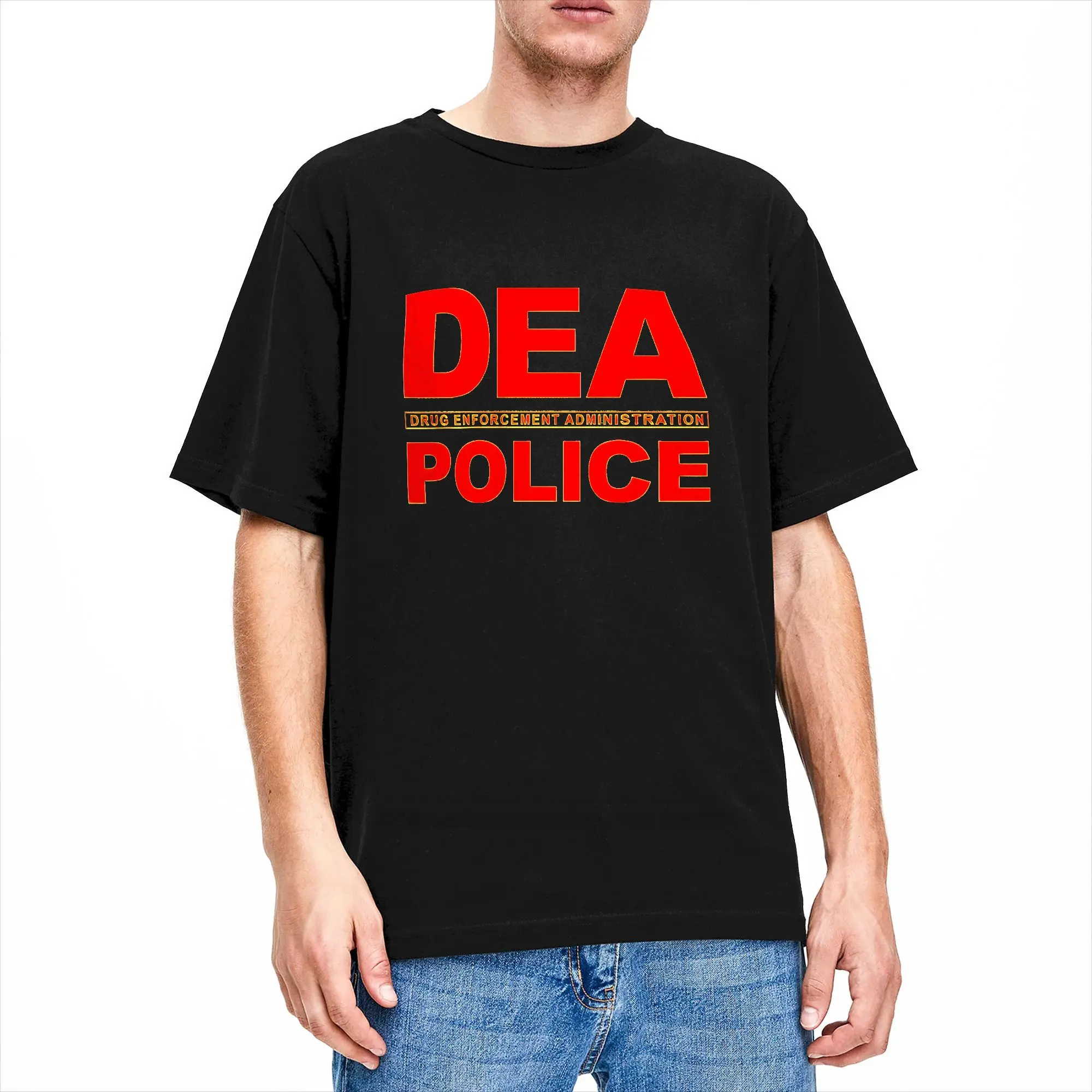 DEA Police Drug Enforcement Administration Agency T Shirts Men Cotton Novelty T-Shirt Tee Shirt Short Sleeve Clothing Summer